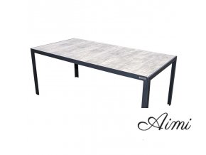 BERGAMO - hliníkový záhradný stôl 180x90x74 cm
