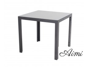 LUNA - hliníkový záhradný stôl 80 x 80 x 74 cm