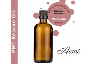 Kúpeľový a Masážny Olej na zmiernenie príznakov PMS - 100ml - Bez Etikety (Varianta 100ml - Bez Etikety)
