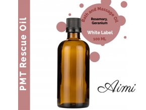 Kúpeľový a Masážny Olej na zmiernenie príznakov PMS - 100ml - Bez Etikety