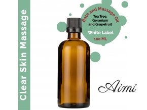 Kúpeľový a Masážny Olej Čistá Pokožka - 100ml - Bez Etikety (Varianta 100ml - Bez Etikety)