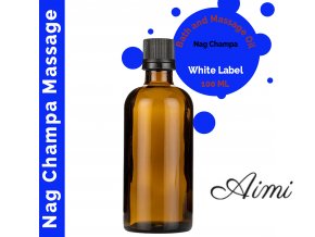 Kúpeľový a Masážny Olej Nag Champa - 100ml - Bez Etikety (Varianta 100ml - Bez Etikety)