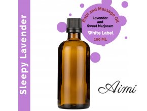 Kúpeľový a Masážny Olej Levanduľový - 100ml - Bez Etikety (Varianta 100ml - Bez Etikety)