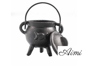 Liatinový Kotlík Trojitý Mesiac 6x10cm (Varianta Liatinový Kotlík Trojitý Mesiac  6x10cm)