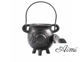 Liatinový Kotlík Trojitý Mesiac 6.5x13cm (Varianta Liatinový Kotlík Trojitý Mesiac 6.5x13cm)