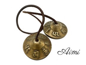 Tibetská Tingsha - Symboly Šťastia - cca 6 cm (Varianta Symboly Šťastia - cca 6 cm)