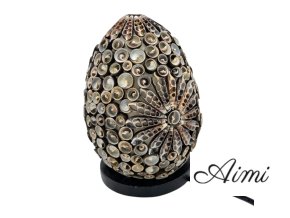 Boho Tienidlo z Morských Mušlí - Čokoládový Twist Globus - 15cm (Varianta Čokoládový Twist Globus - 15cm)