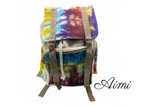 Tie Dye Veľký Konopný Štorcový Batoh (Varianta Tie Dye Veľký Konopný Štorcový Batoh)
