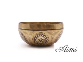 Tibetská Liečivá Gravírovaná Miska - 16 cm - 7 čakier (Varianta 16 cm - 7 čakier)