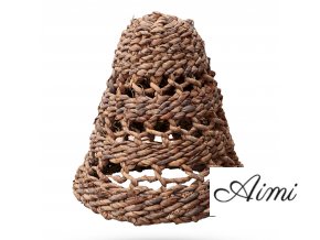 Veľké Tienidlo na Lampu z Banánového Listu - H:36xD:34cm