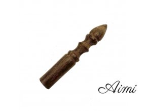 Drevená Palička - 12 cm - Tvarovaná Rukoväť - Bezkožená (Varianta 12 cm - Tvarovaná Rukoväť)