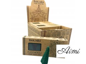 Banjara Vykurovacie Pyramídové Kužele - Pačuli