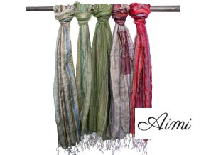 Indické Boho Šatky - 50x180cm - Odtiene Zelenej (Varianta 50x180cm - Odtiene Zelenej)