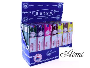Displej Satya Rôzne Vonné Tyčinky 15 g (Varianta Displej Satya Rôzne Vonné Tyčinky 15 g)