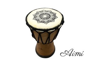 Ručne Vyrobený Bubon Djembe - Výška 15 cm
