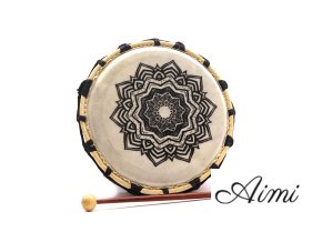 Mandala Šamanský Bubon s 1 Paličkou - 20 cm