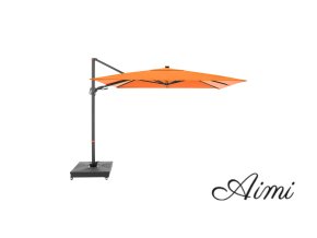 myZone 220 x 300 cm LED - záhradný naklápací bočný slnečník (Varianta Dezén látky : 816)