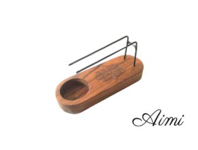 Malý Stojan na Palo Santo - Teakové Drevo - Dizajn Hamsa (Varianta Teakové Drevo - Dizajn Hamsa)