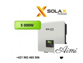 Trojfázový hybridný menič SolaX X3-Hybrid-5.0-D-G4 CT WiFi 3.0 - 5000W