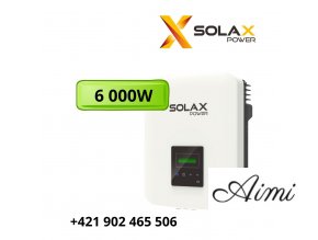 Trojfázový hybridný menič SolaX X3-Hybrid-6.0-D-G4 CT WiFi 3.0 - 6000W