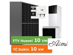 On-grid Huawei 10kWp + Tepelné čerpadlo Daikin Altherma 3 RF 10kW