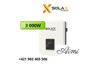 Trojfázový menič napätia Solax X3-MIC-3K-G2 WiFi 3.0 - 3 000W