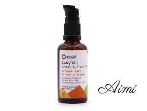 Organický Telový Olej 50ml - Mrkva a Pomaranč