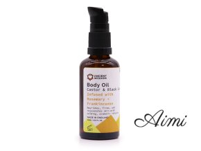 Organický Telový Olej 50ml - Rozmarín a Kadidlo
