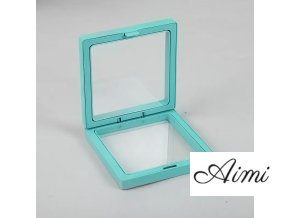 Stredný 3D Rámik s Flexibilnou Fóliou 9x9cm - Modrozelený