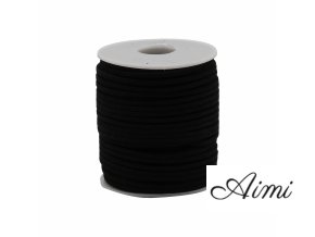Rolka Bavlnenej Šnúrky - 2.5mm x 45m - Čierna A001 (Varianta 2.5mm x 45m - Čierna A001)