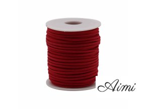 Rolka Bavlnenej Šnúrky - 2.5mm x 45m - Červená A056 (Varianta 2.5mm x 45m - Červená A056)