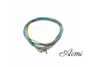 Balíček Šnúrok z Umelého Semišu so Zapínaním - 2.5mm x 55cm - Mix (10 farieb)