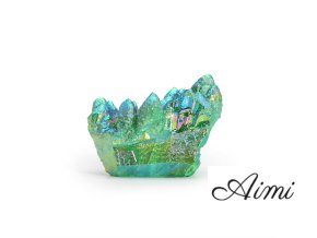 Stredný Obohatený Prírodný Kremeň - Aura Zelený Plameňový Kremeň (approx 100-150gm 7-10cm)