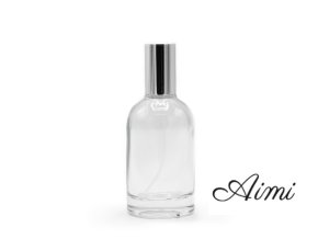 50 ml Okrúhla Hrubá Fľaška, Strieborný Sprej a Uzáver (Varianta 50 ml Okrúhla Hrubá Fľaška, Strieborný Sprej a Uzáver)