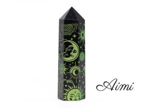 Čierne Obsidiánové Hroty (cca 60-70 g, 9 cm) – Mystický Príbeh – Zelený Les (Varianta Čierne Obsidiánové Hroty (cca 60-70 g, 9 cm) – Mystický Príbeh – Zelený Les)