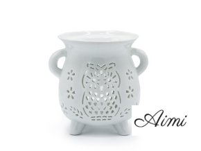 Kotlíková Aroma Lampa – Sova – Biela