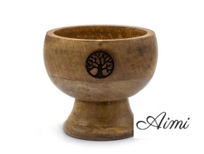 Veľká Rituálna Miska na Vonné Tyčinky a Kužele 11x9 cm - Strom Života