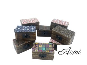 Drevené Krabičky na Tabletky 9x5x4cm - Práca Meena - Rôzne (Varianta Práca Meena - Rôzne)
