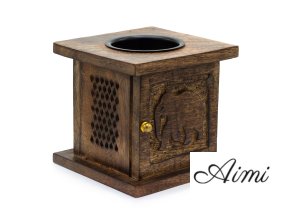 Veľká Aroma Lampa z Mangového Dreva - Slon