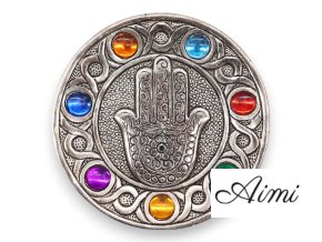 Stojan na Vonné Tyčinky Hamsa Sedem Čakier 11,5 cm