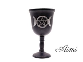 Železný Rituálny Pohár - Trojitý Mesiac - 20 x 11 cm (Varianta Trojitý Mesiac - 20 x 11 cm)
