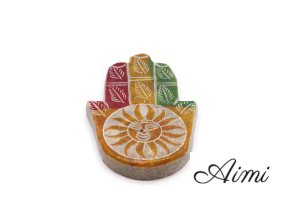 Stojan na Vonné Tyčinky Hamsa 9x6cm - Tvár Slnka