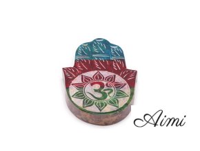 Stojan na Vonné Tyčinky Hamsa 9x6cm -ÓM (Varianta Stojan na Vonné Tyčinky Hamsa 9x6cm -ÓM)