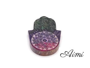 Stojan na Vonné Tyčinky Hamsa 9x6cm - Lotosový Kvet