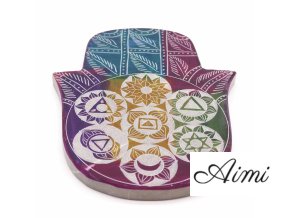 Veľký Stojan na Vonné Tyčinky Hamsa 18x15x1.2cm - 7 Čakier