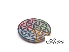 Stojan na Vonné Tyčinky Disk 8 cm - Kvet Života