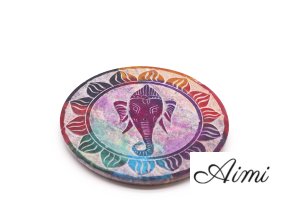 Stojan na Vonné Tyčinky Disk 10cm - Ganesha