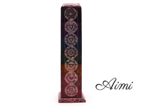 Mastencová Štvorcová Veža na Vonné Tyčinky 25cm - 7 Čakier