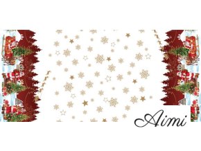 PVC obrus šírka 140cm Vianočný motív - Elegantné VIANOCE