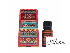 Banjara Indický Vonný Olej 10ml - Santalové Drevo